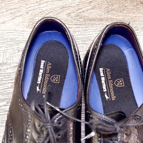 Allen Edmonds LGA Wingtip 11 B Narrow Black * add $15 new Cedar Trees main image 5